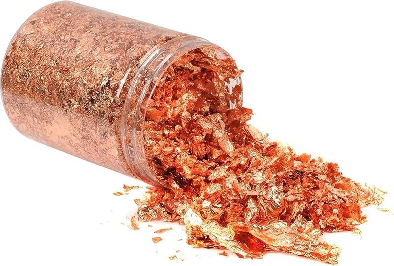 Edible Rose Gold Flakes 2g