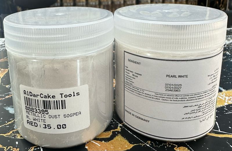 Pearl White Metallic Dust Powder 50g