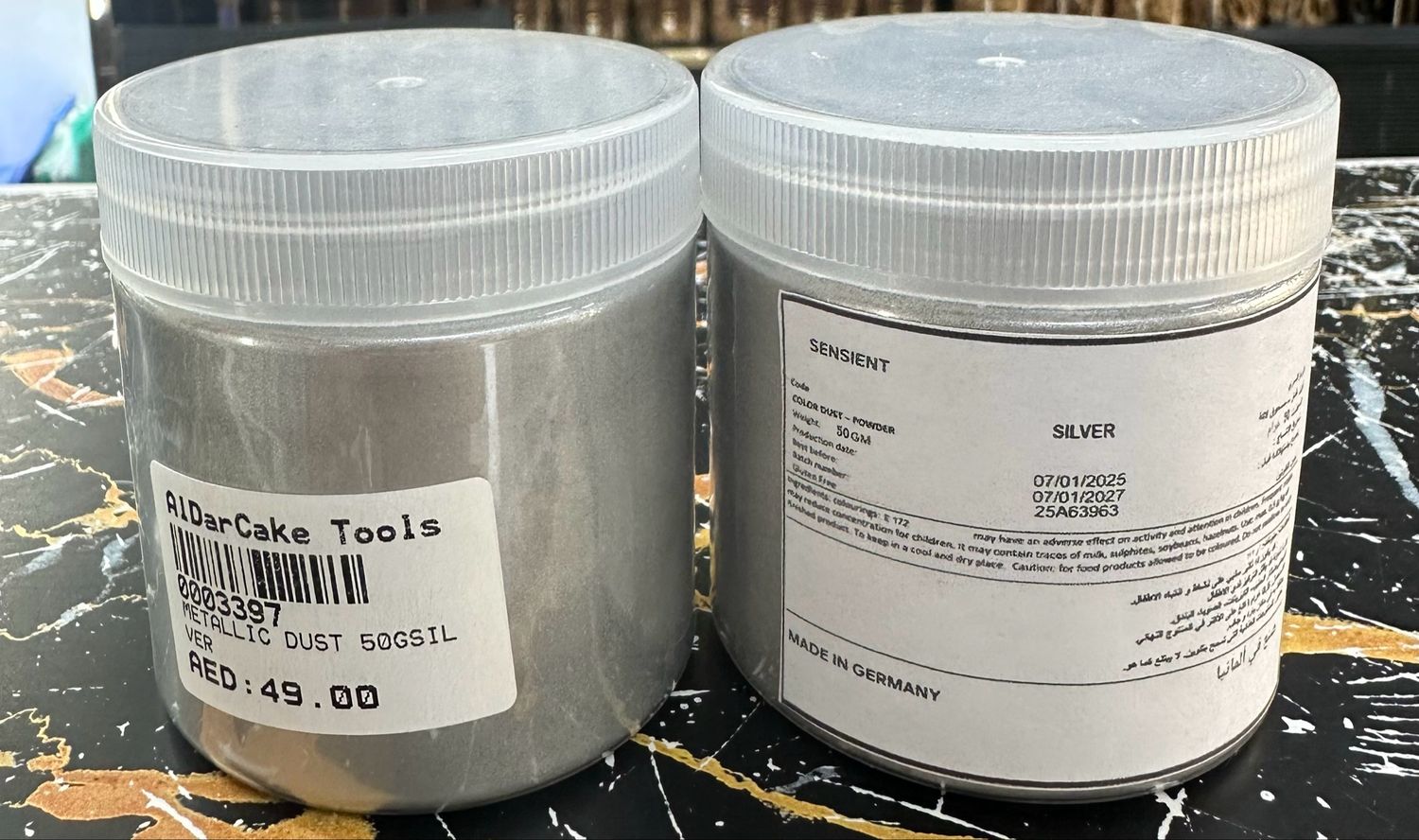 Silver Metallic Dust Powder 50g