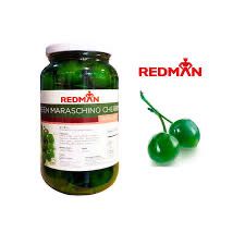 Green Maraschino Cherries w/ Stem