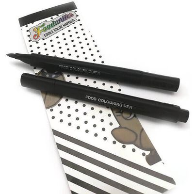 Edible Pen Black Set 2pcs