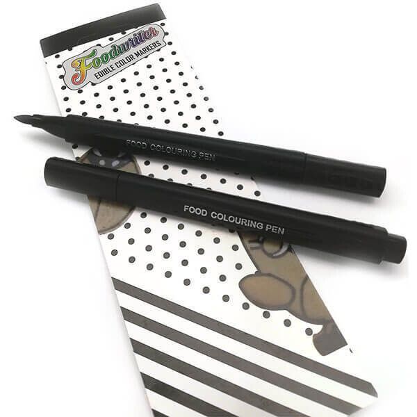 Edible Pen Black Set 2pcs