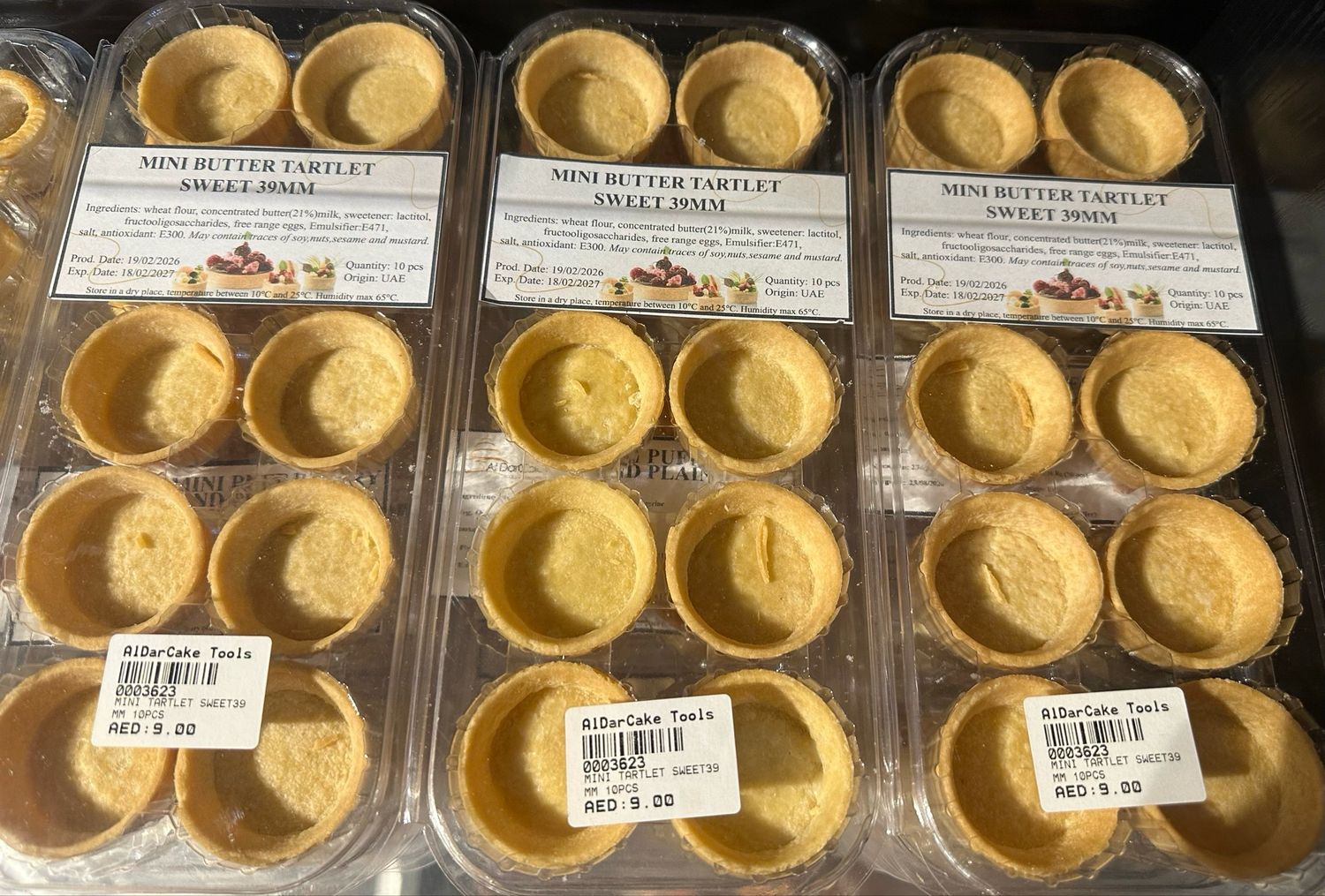 Mini Tartlet Sweet 39mm 10pcs