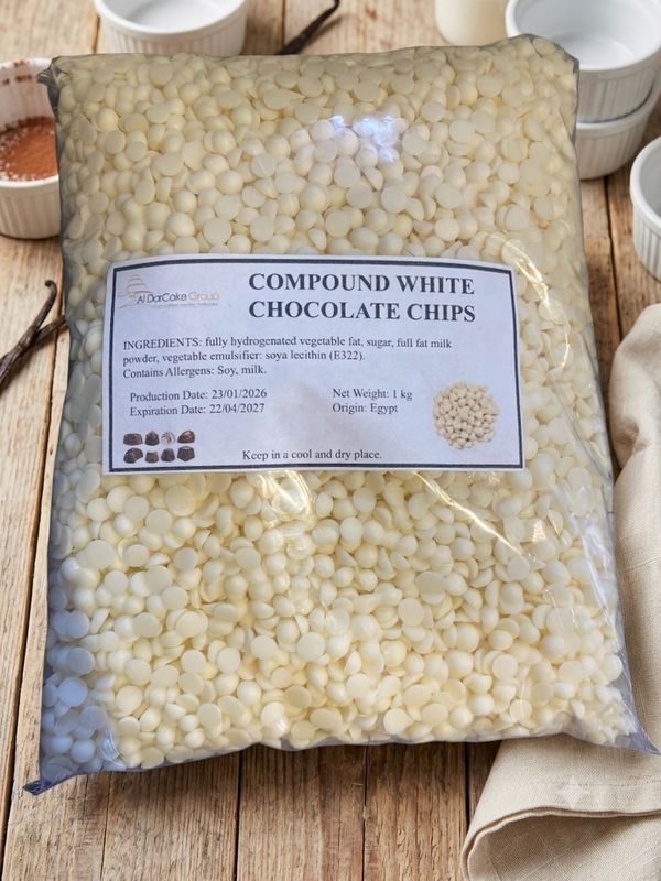 Compound White Chocolate Chips 1kg