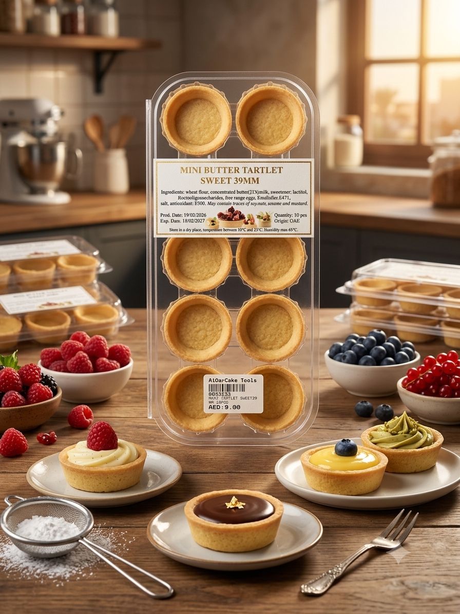 Mini Butter Tartlet Sweet 39mm 10pcs