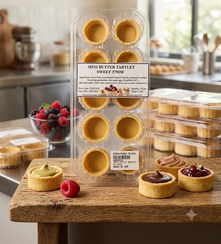 Mini Butter Tartlet Sweet 37mm 10pcs