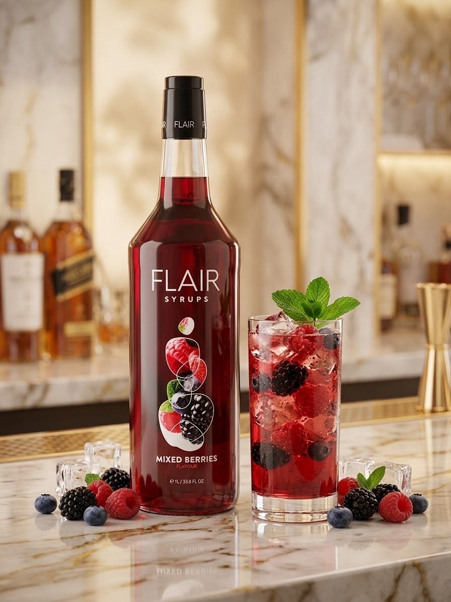 Flair Mixed Berries Syrup 1L