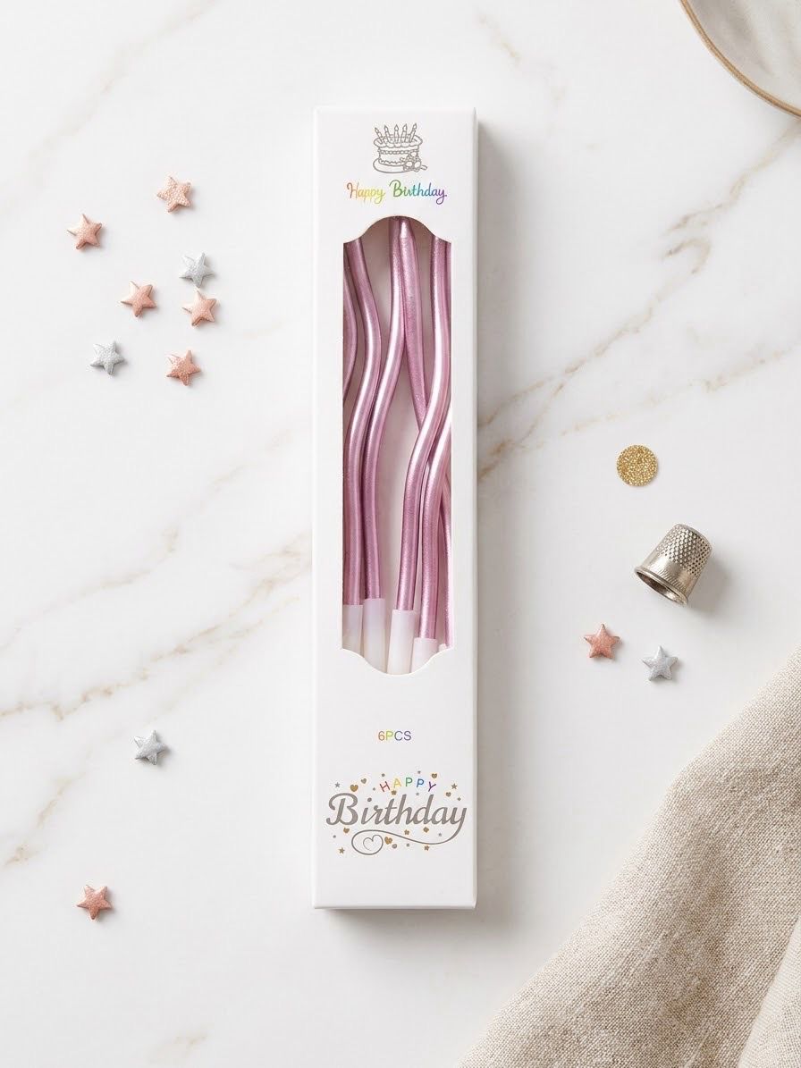 Birthday Candle 6pcs - Purple