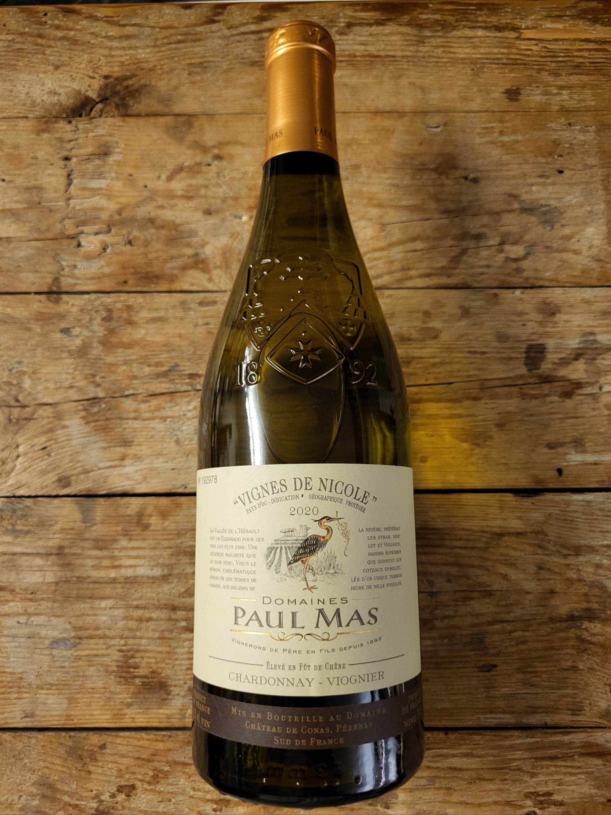 Vignes de Nicole Chardonnay - Viognier paul Mas