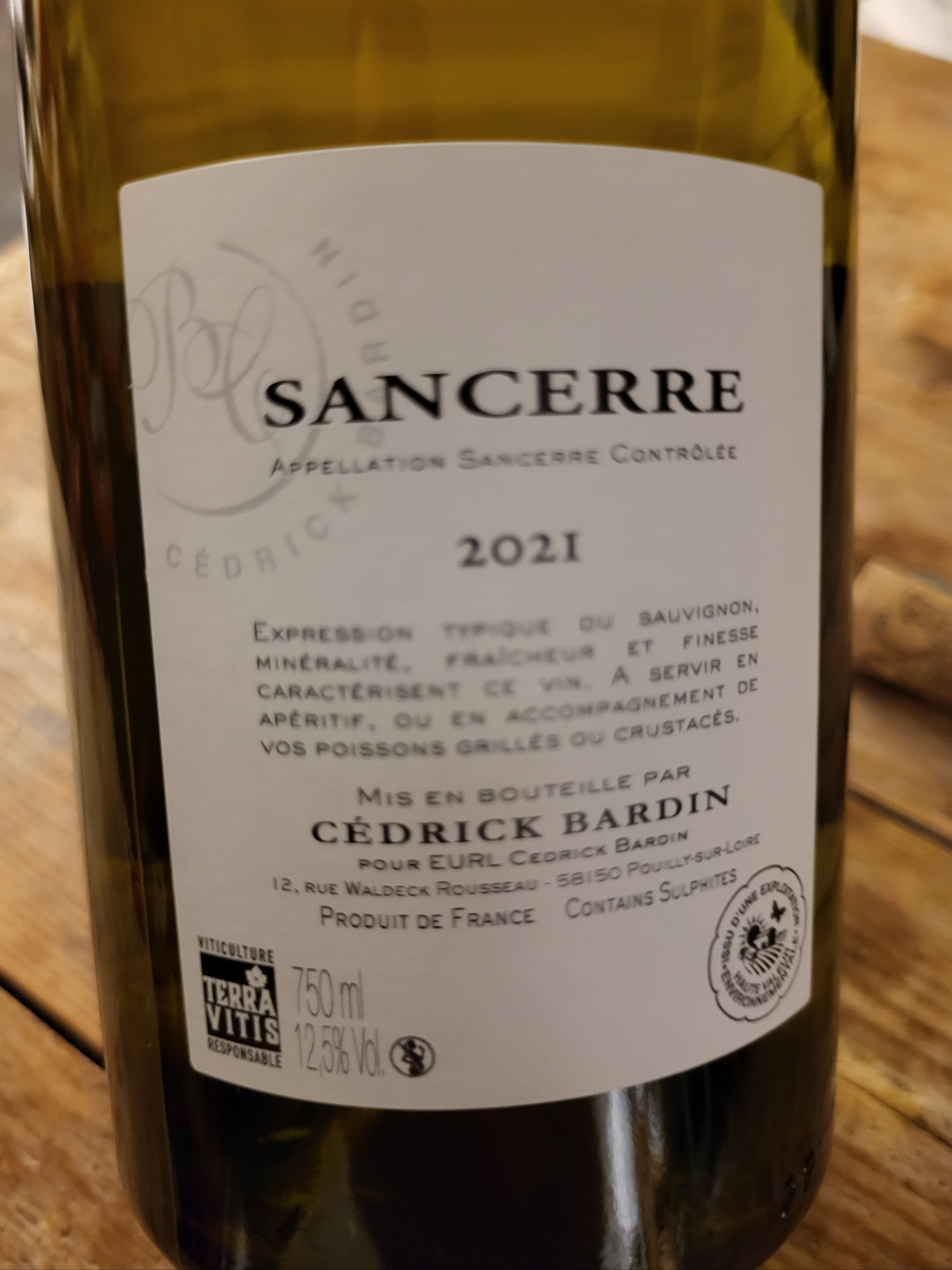 Sancerre Cedrick Bardin