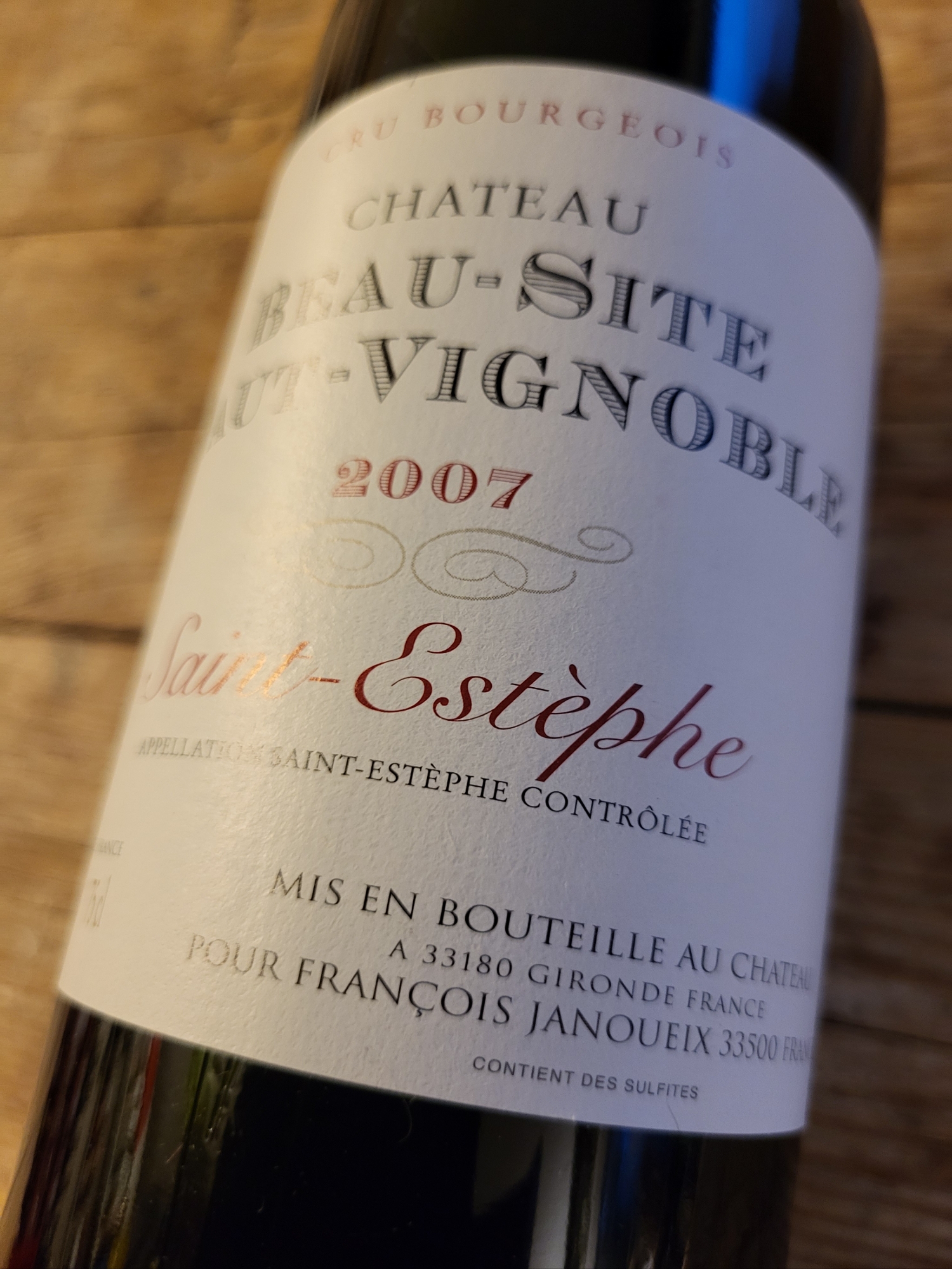 Sainte-Estephe Beau-Site Haut-Vignoble