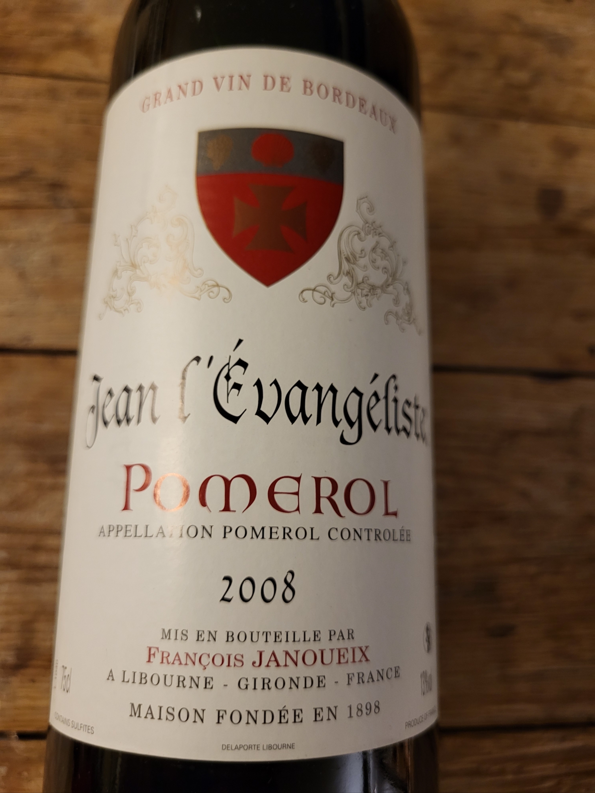 Pomerol Jean l'Evangeliste Francois Janoueix