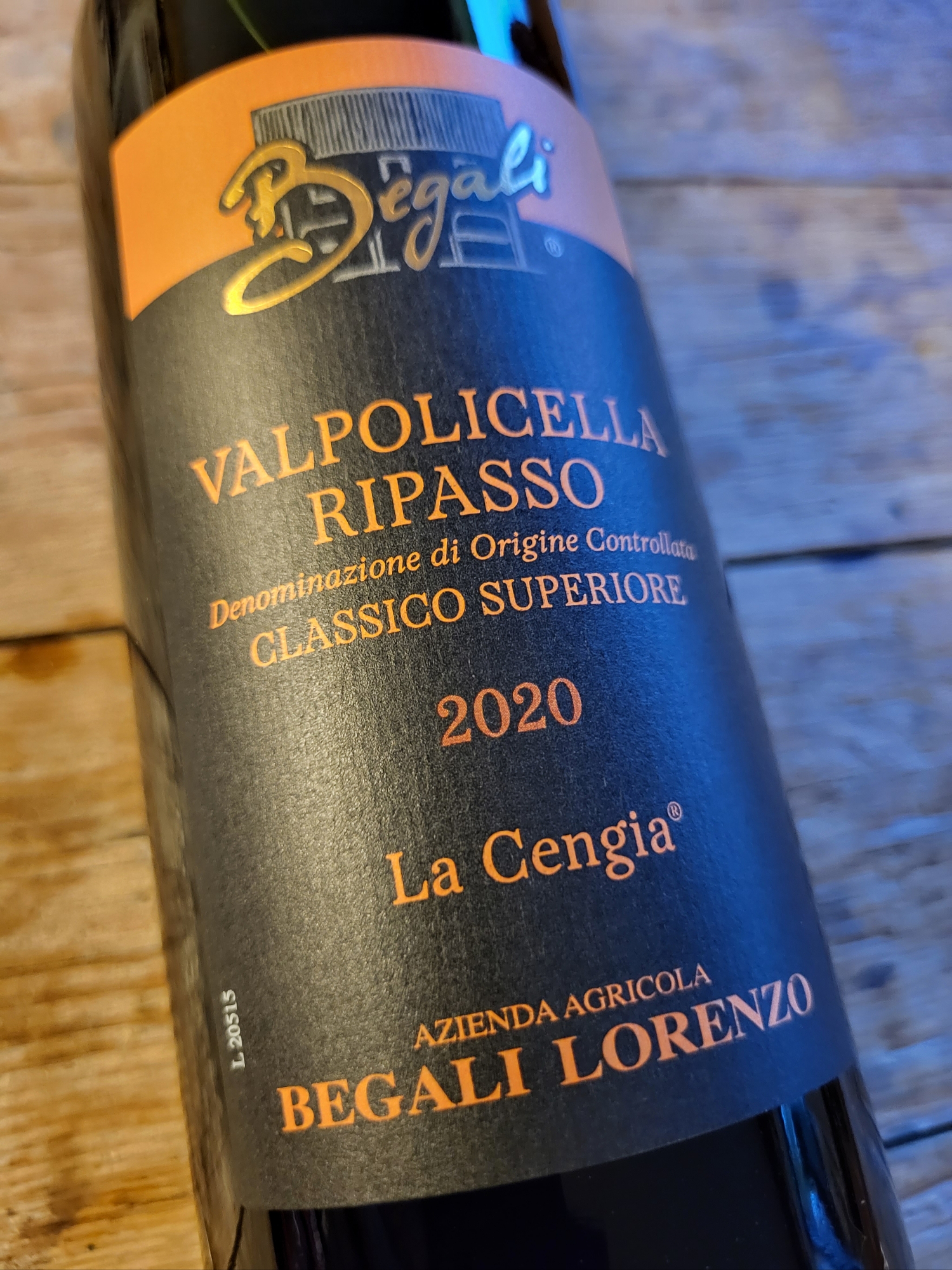 Valpolicella Ripasso La Cengia Begali Lorenzo