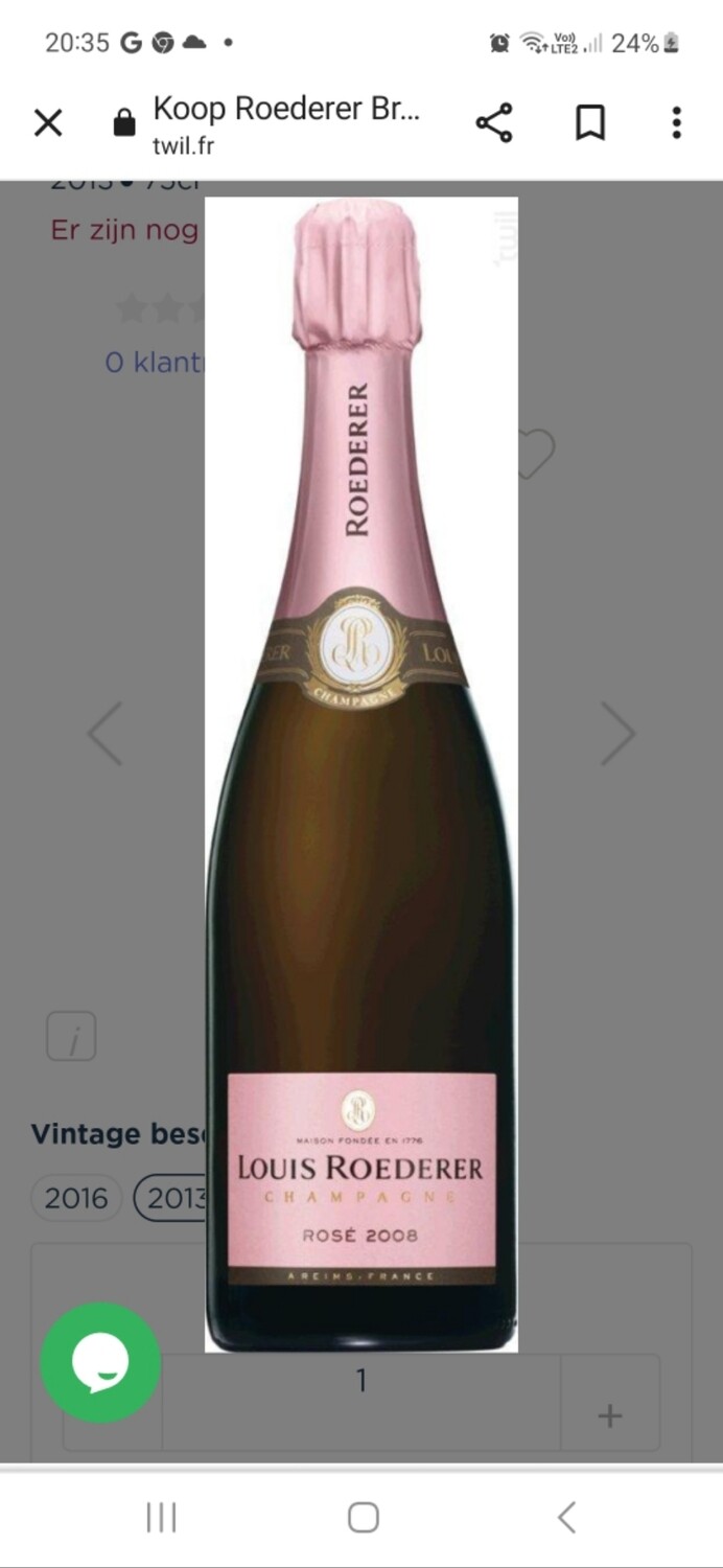 LOUIS ROEDERER Brut Rose Magnum 2013 + coffret