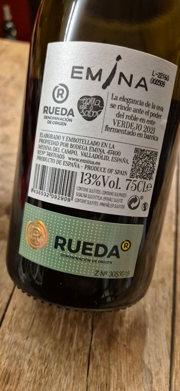 Emina Verdejo Fermentado en barricca