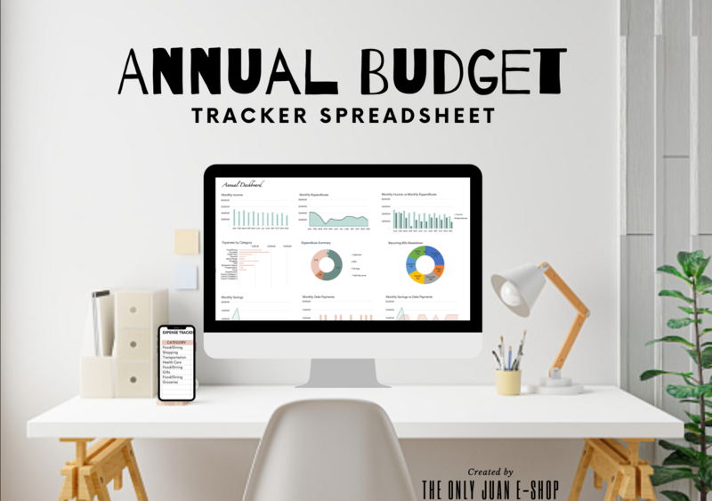 Annual Budget Tracker Spreadsheet