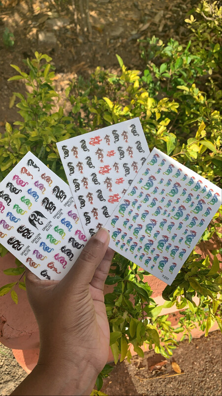 Dragon And Snake Stickers Sale