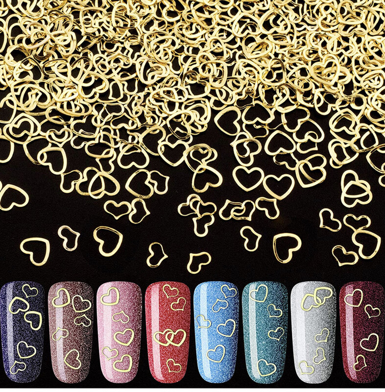 Metal Love Nail Art Charm