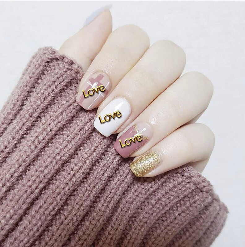 LOVE word Nail Charm