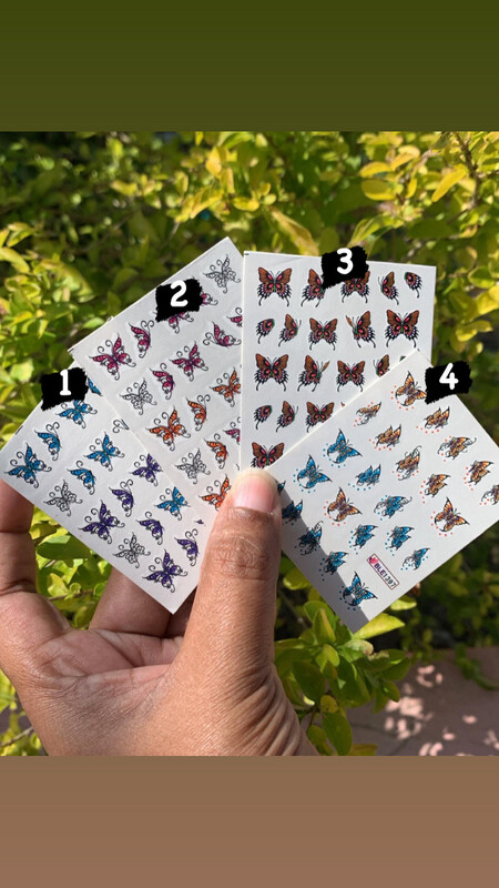 Butterfly Water Decals