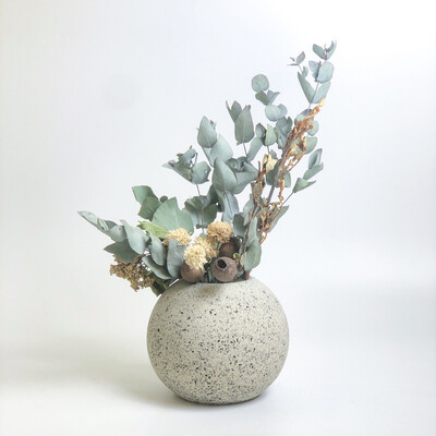 ATLAS Ball Vase - White