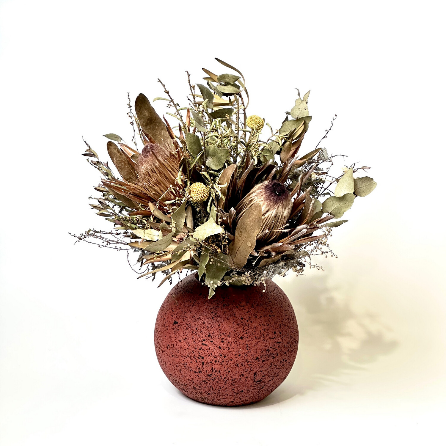 ATLAS Ball Vase -Red