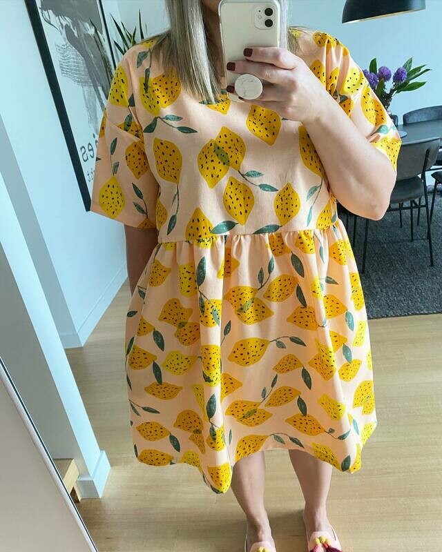 Lemons Smock Dress