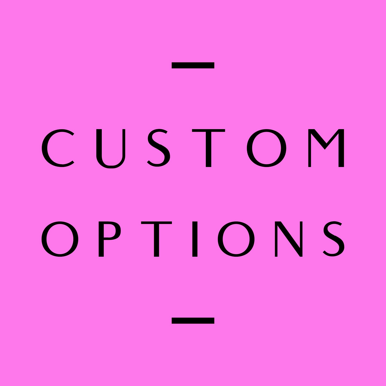 More Custom Fabric Options