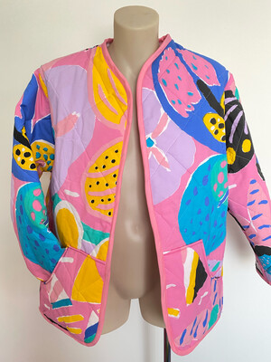 Ken Done Pink Quilted Jacket