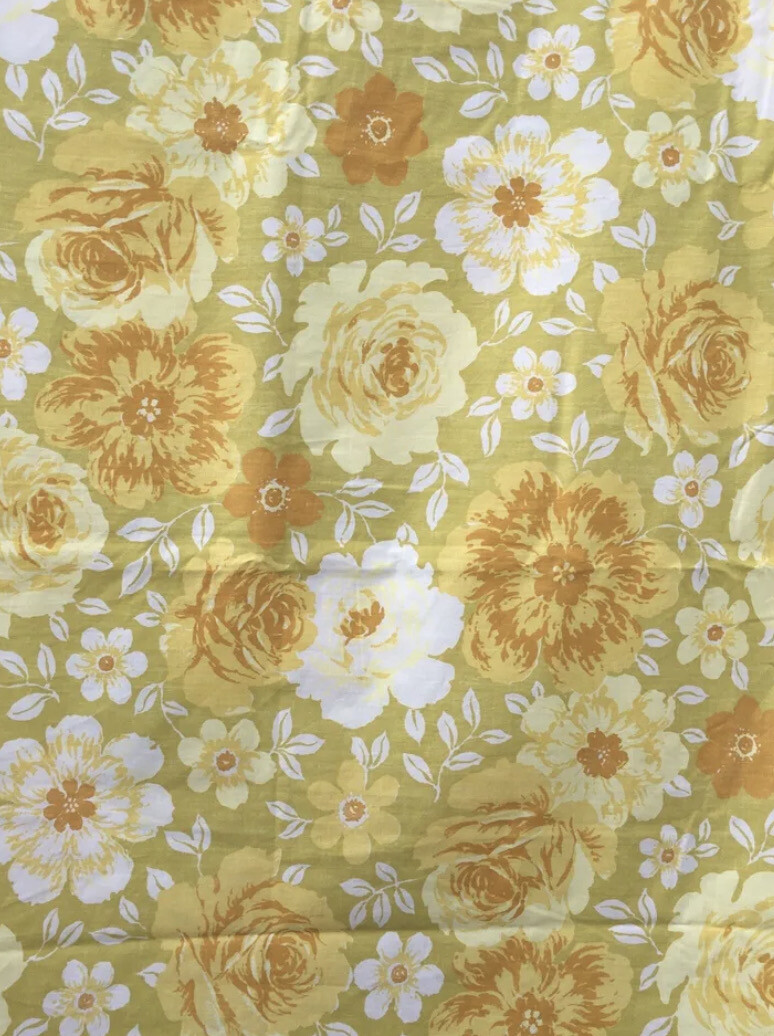 Khaki Floral Roses Smock Dress