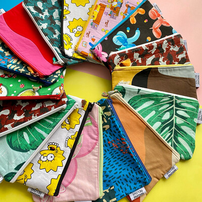 Zipper Pouches Various Prints
