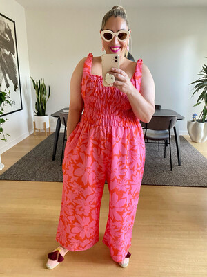 Pink Daphne Floral Jumpsuit