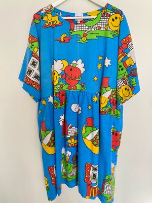 Mr Men Blue Smock Dress 3XL