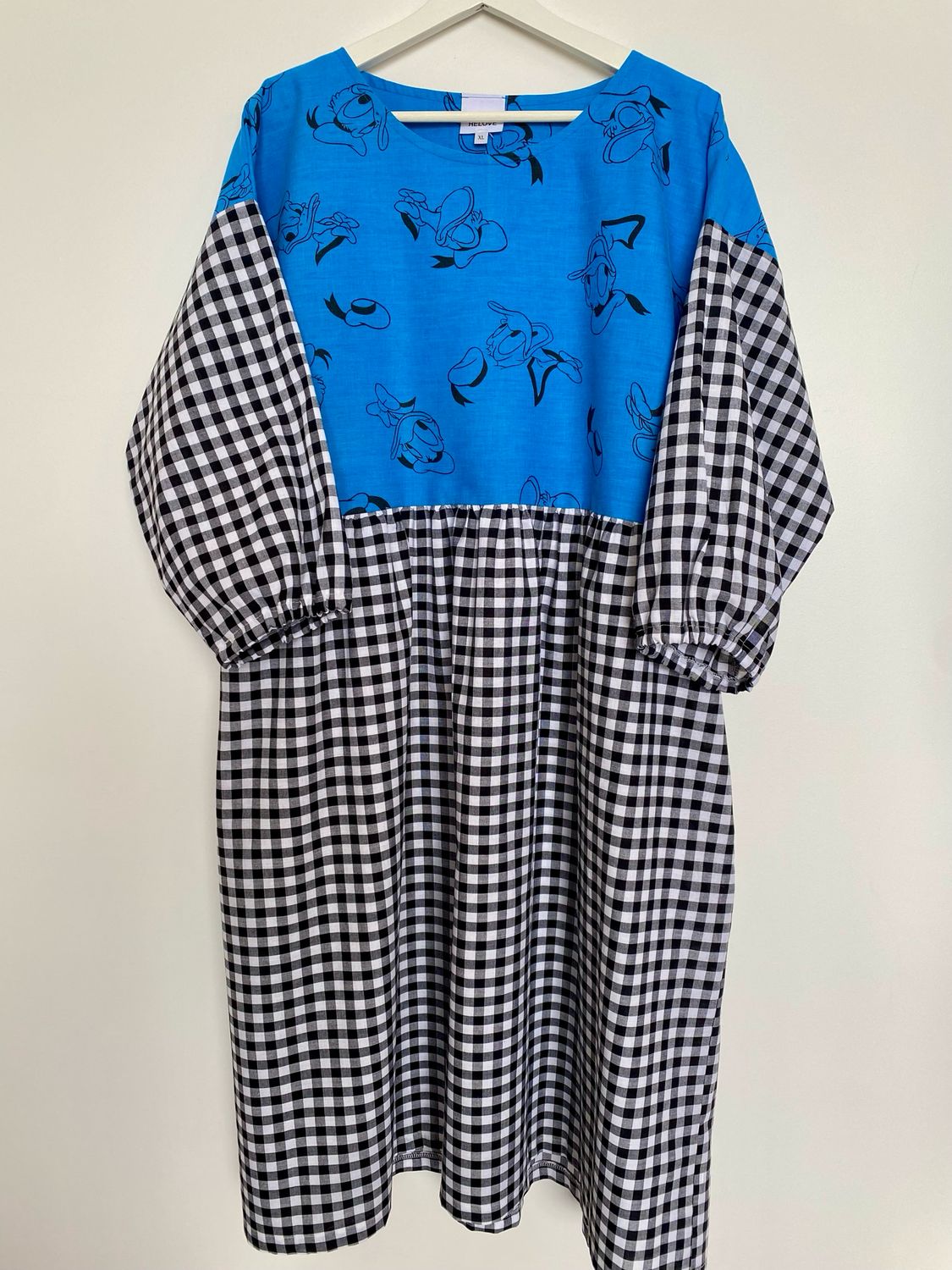 Donald Duck Gingham Smock Dress