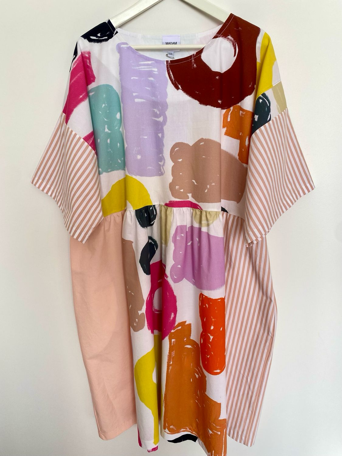Quirky Shapes Colourful Smock Dress 3XL