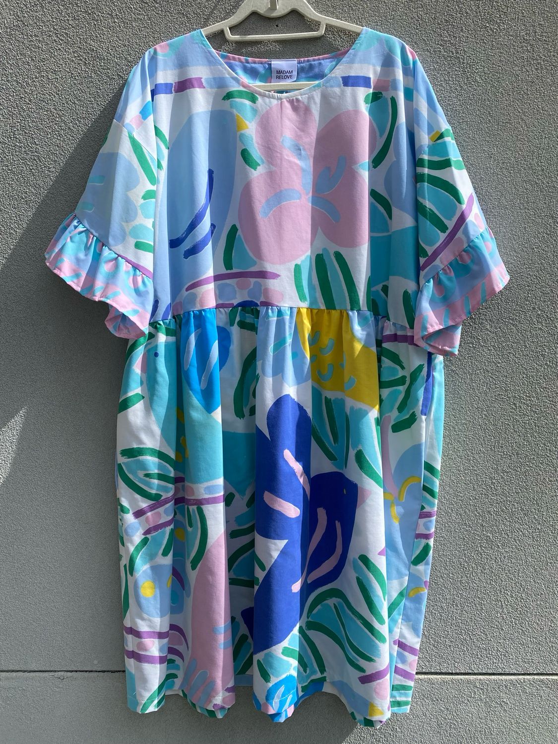 Ken Done Birds Smock Dress XXL