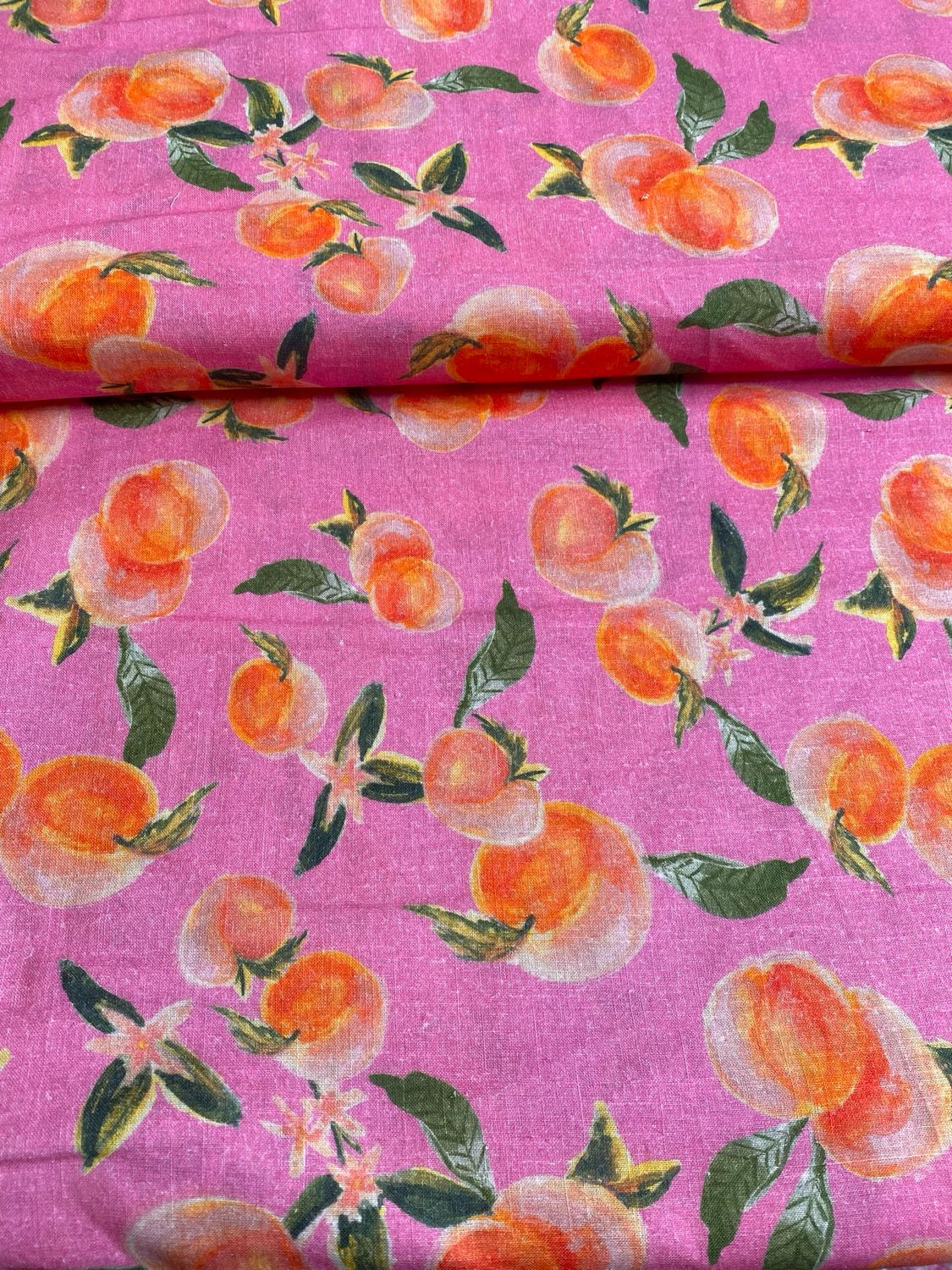 Pink Peaches Smock Dress