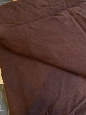Chocolate Brown Linen Smock Dress