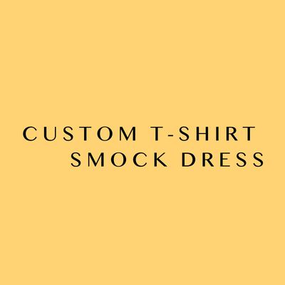 Custom Tshirt Smock Dress