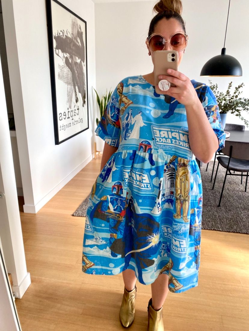 Star Wars Empire Strikes Back Blue Smock Dress