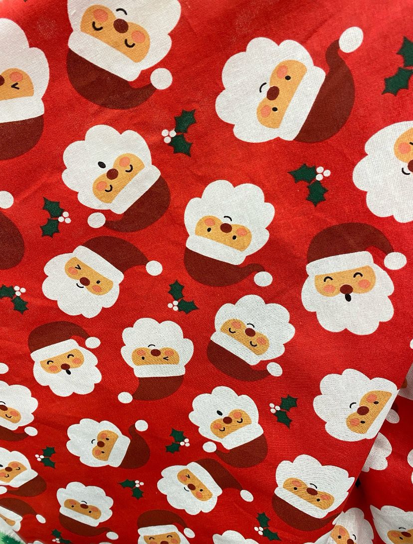 Christmas Santa Frilly Smock Dress