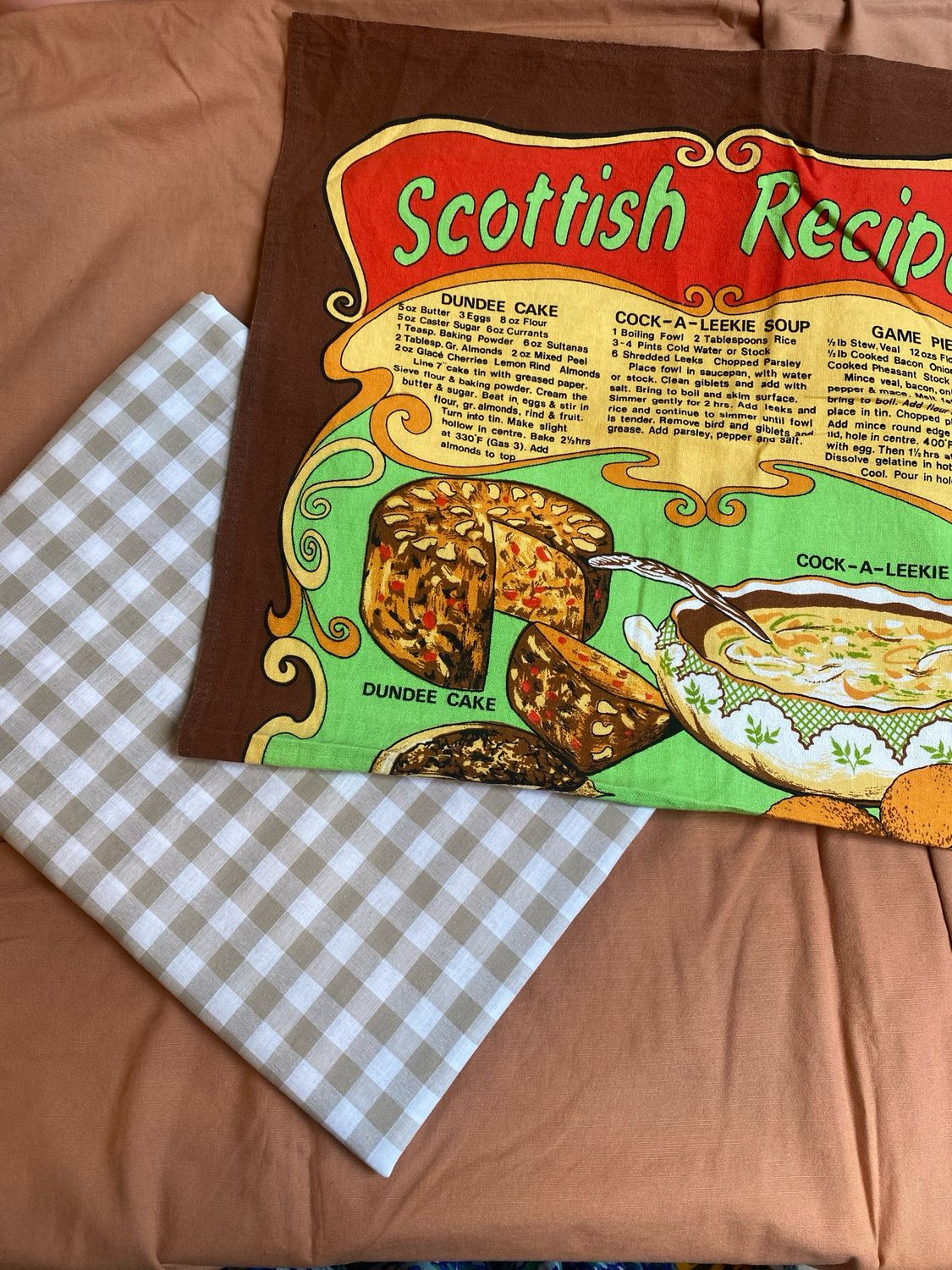 Scottish Recipes Tea Towel Smock Dress