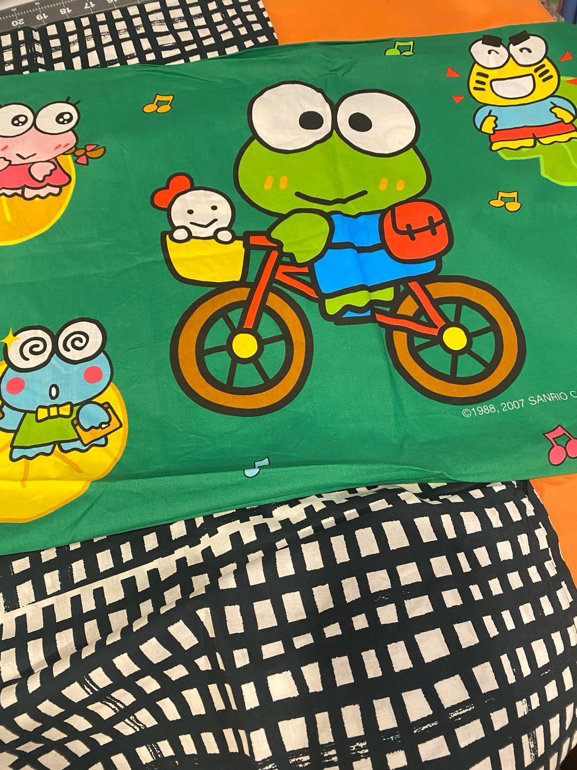 Frog Patchwork Smock Dress