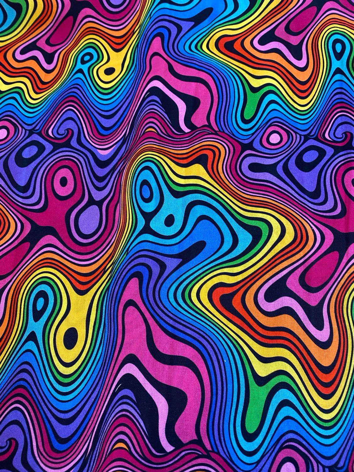 Rainbow Swirls Smock Dress