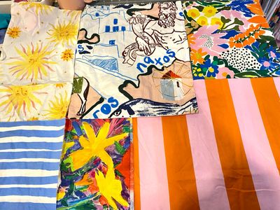 Colourful Patchwork Smock Dress