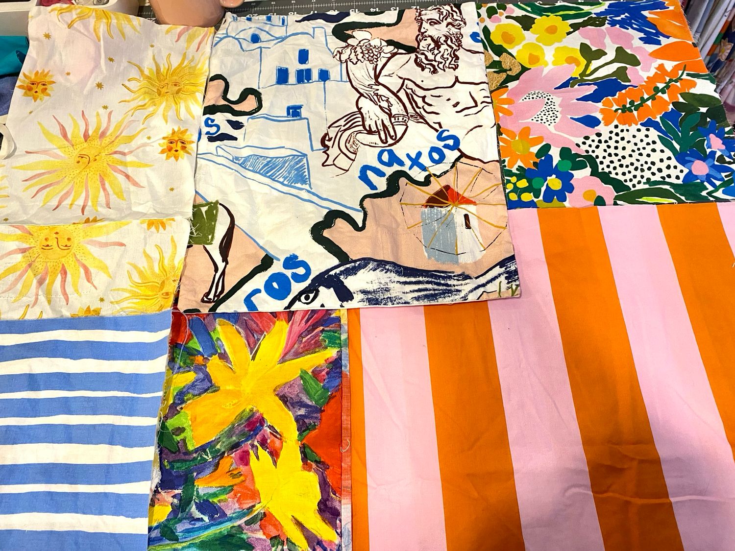 Colourful Patchwork Smock Dress