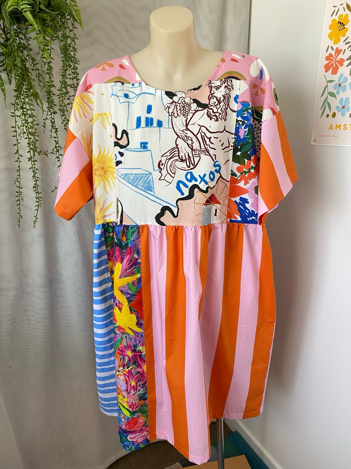 Naxos Patchwork Smock Dress