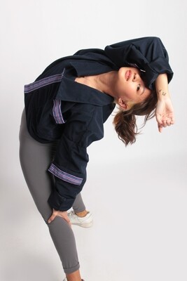 Chiny Zero Waste Jacket in Asul (Navy Blue)
