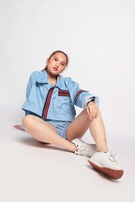 Chiny Zero Waste Jacket in Bughaw (Sky Blue)