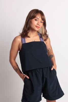 Olive Top in Asul (Navy Blue)